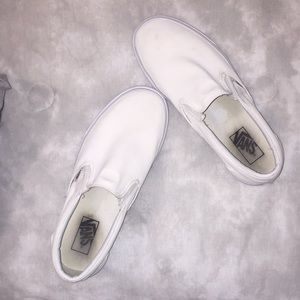 Unisex white vans
